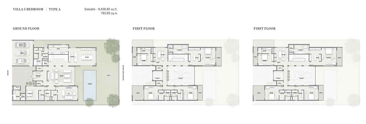 Sobha Estates Villas floor plan 5 br
