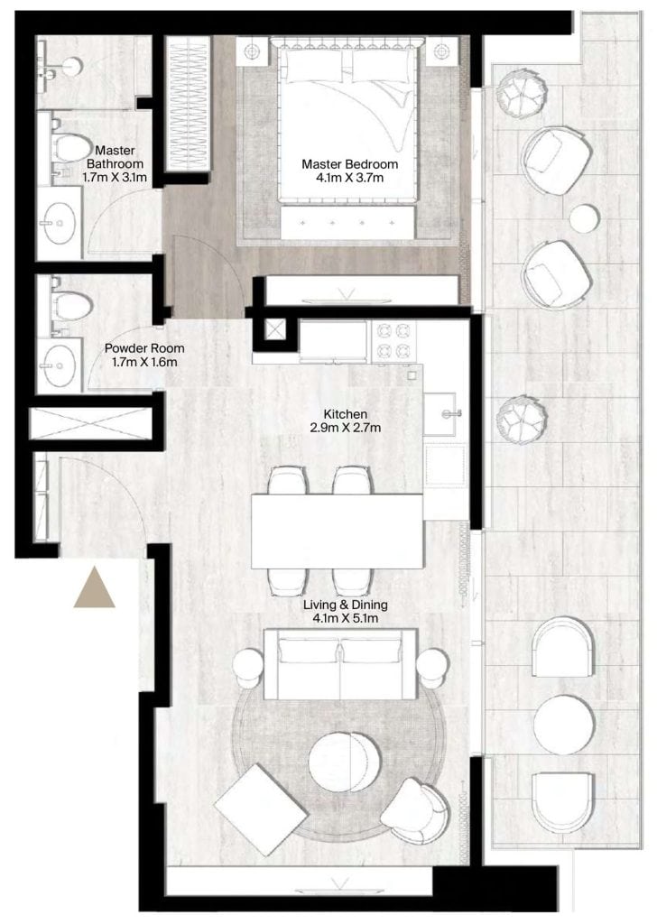 Floor plan of The St. Regis Residences