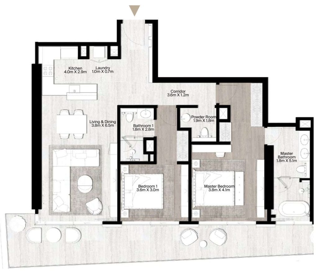 Floor plan of The St. Regis Residences
