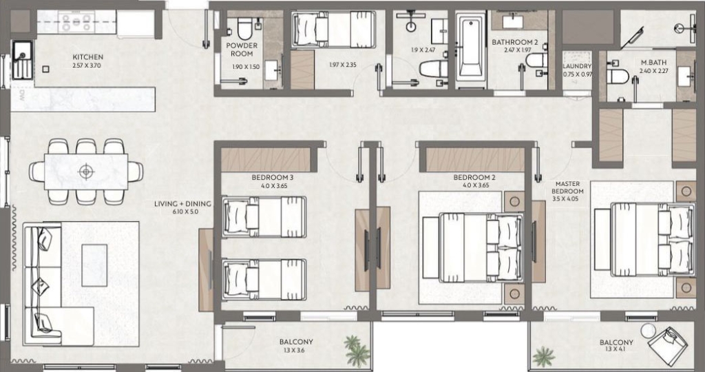Terrazzo Residences At JVC floor plan