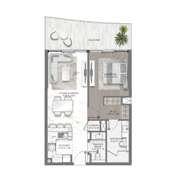 Lagoon Views at District One floor plan