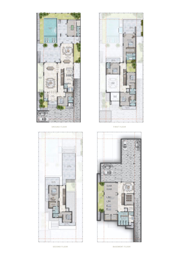 Cavalli Estate Villas At Damac Hills floor plan